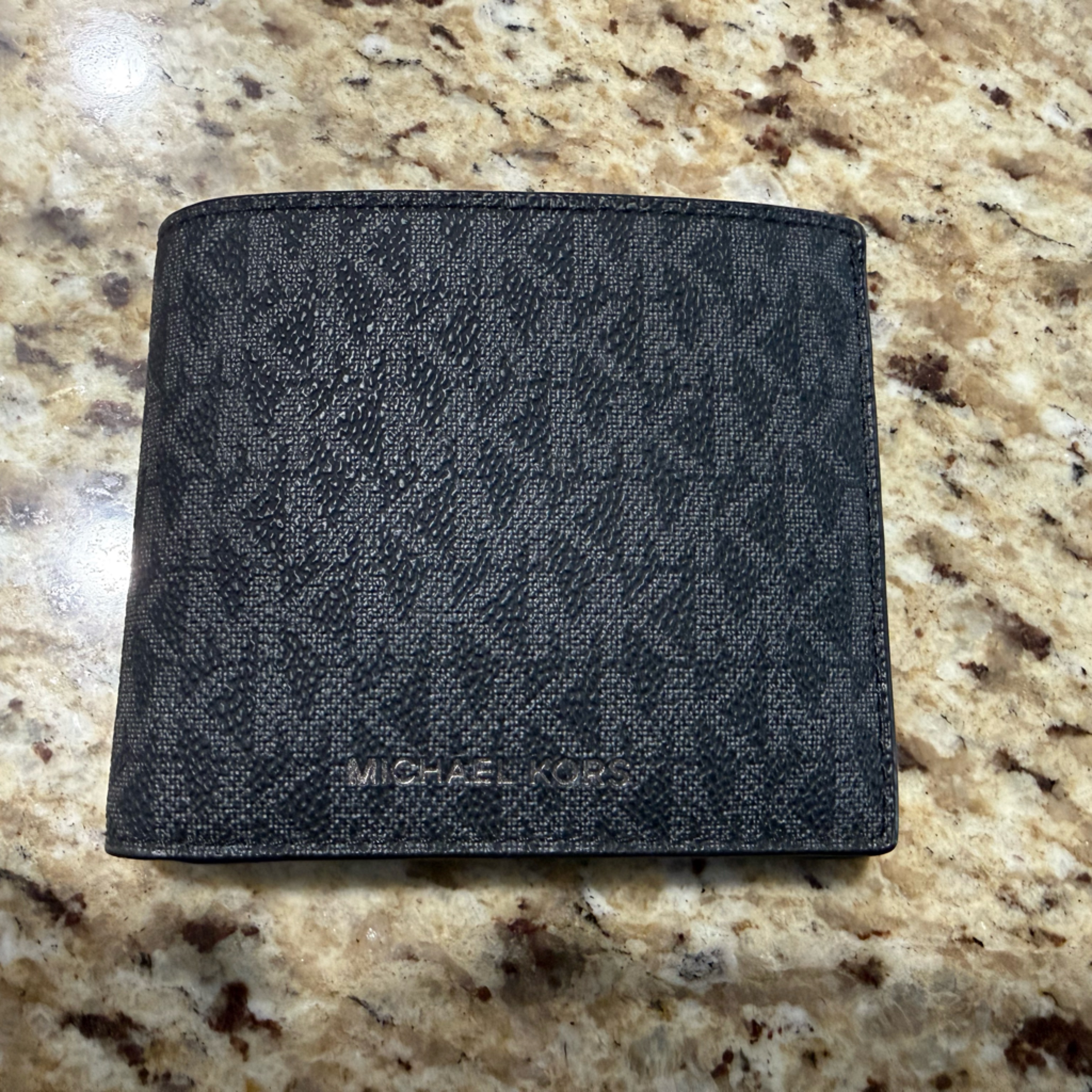 Michael Kors Monogram Black Wallet & Card Holder
